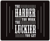 Lovely Collection The Harder You Work Quote Mousepad(Multicolor)   Laptop Accessories  (Lovely Collection)