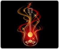 View Lovely Collection Bright Red Guitar Mousepad(Multicolor) Laptop Accessories Price Online(Lovely Collection)