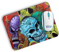 Shoppers Bucket Skull Mousepad(Multi Color)   Laptop Accessories  (Shoppers Bucket)