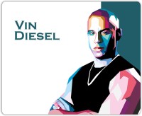Lovely Collection Vin Diesel Art Mousepad(Multicolor)   Laptop Accessories  (Lovely Collection)