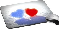 meSleep Blue & Red Heart PD-18-017 Mousepad(Multicolor)   Laptop Accessories  (meSleep)