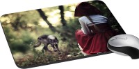 meSleep Red Girl And Fox PD-16-38 Mousepad(Multicolor)   Laptop Accessories  (meSleep)