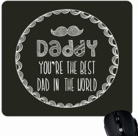 View Giftsmate Best Dad in the World Mousepad(Multicolor) Laptop Accessories Price Online(Giftsmate)