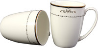 Aspirationz Az-Ds029-2 Pcs Bone China Mug(360 ml, Pack of 2) RS.590.00