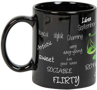 Prithish Libra Black Ceramic Mug(330 ml) Prithish Libra Black Ceramic Mug(330 ml)