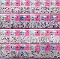 Fengshangmei 24 Sheets 3D Nail Stickers(Multicolour) - Price 549 77 % Off  