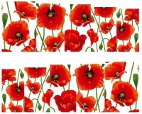 Azzuro Manicure Water Transfer Nail Art Decals Sticker(Red Blooms) - Price 109 45 % Off  