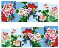 SENECIO� Peony Multicolor Full Wraps Nail Art Manicure Decals Water Transfer Stickers 1 Sheet(Multicolor) - Price 99 73 % Off  