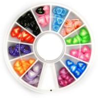 SENECIO� Romantic Heart Fimo Love Nail Art Multicolor 3D Clay Slice Tips Decoration With 6cm Wheel(Multicolor) - Price 139 82 % Off  