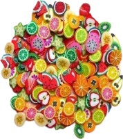 SENECIO� 100Pcs Mix Fruit Fimo Slice 3D Clay Multicolor Nail Art Tips Decoration(Multicolor) - Price 139 60 % Off  