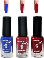Aroma Care Blue+Maroon Nail Polish Combo 6-9-628 Multicolor,(29.7 ml, Pack of 3) - Price 125 68 % Off  