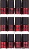 Max Fresh Red Maroon Colour Nail Polish Combo 107 Multicolor,(96 ml, Pack of 12) - Price 250 79 % Off  