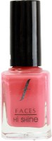 Faces Hi Shine Nail Enamel Coral Pink(9 ml) - Price 138 39 % Off  