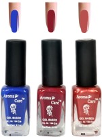Aroma Care Blue+Red Matte Nail Polish Combo 6-9-603 Multicolor,(29.7 ml, Pack of 3) - Price 125 68 % Off  