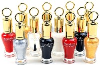 Foolzy Set of 12 Nail Polish Multicolor IT-12-1(120 ml) - Price 299 80 % Off  