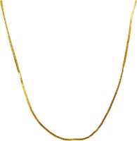 mahi Flat Snake Thick Chain Gold-plated Plated Brass, Alloy Chain