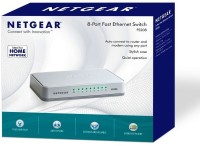 NETGEAR FS208 8 Port Fast Ethernet Network Switch(White)
