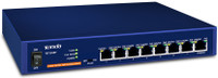 TENDA 10/100 Mbps 8-Port Ethernet Fast Desktop with 8 Port POE Network Switch(Blue)