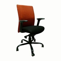 Mavi Fabric Office Arm Chair(Red, Black) (Mavi) Maharashtra Buy Online