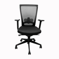 Mavi Half-leather Office Arm Chair(Black) (Mavi) Tamil Nadu Buy Online