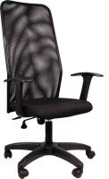 View Hetal Enterprises Fabric Office Arm Chair(Black) Price Online(Hetal Enterprises)