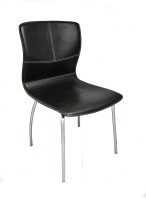 View Darla Interiors Leatherette Office Arm Chair(Black) Price Online(Darla Interiors)