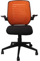 Woodstock India Fabric Office Arm Chair(Orange, Black) (Woodstock India) Tamil Nadu Buy Online