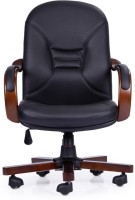 View Durian Ultra/A Leather Office Arm Chair(Black) Furniture (Durian)