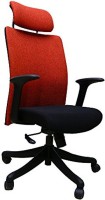 Mavi Leatherette Office Arm Chair(Red, Black) (Mavi) Maharashtra Buy Online