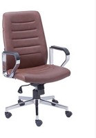 Mavi Leatherette Office Arm Chair(Brown)   Computer Storage  (Mavi)