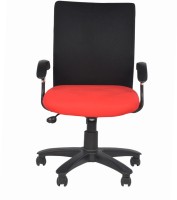 View Adiko Fabric Office Arm Chair(Red, Blue) Furniture (Adiko)