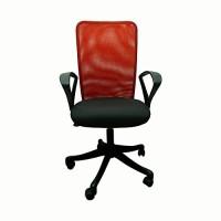 Mavi Fabric Office Arm Chair(Red, Black) (Mavi) Karnataka Buy Online