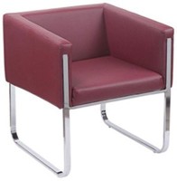 Mavi Leatherette Office Arm Chair(Maroon) (Mavi)  Buy Online