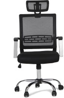 HomeTown Titus Mesh Fabric Office Arm Chair(Black)   Furniture  (HomeTown)