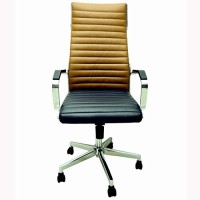 Mavi Leatherette Office Arm Chair(Gold, Black) (Mavi) Karnataka Buy Online
