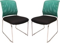 View Mavi Fabric Office Visitor Chair(Green, Set of 2) Price Online(Mavi)