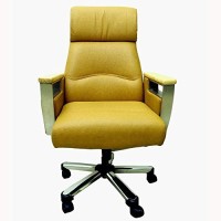 Mavi Leatherette Office Arm Chair(Yellow) (Mavi) Maharashtra Buy Online