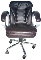 Adiko Leatherette Office Arm Chair(Brown)   Furniture  (Adiko)