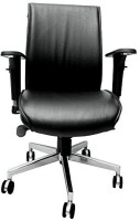 Mavi Leatherette Office Arm Chair(Black) (Mavi) Tamil Nadu Buy Online