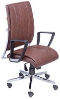 View Mavi Leatherette Office Arm Chair(Brown) Price Online(Mavi)