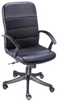 Mavi Leatherette Office Arm Chair(Black) (Mavi) Tamil Nadu Buy Online