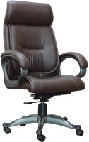 View Adiko Leatherette Office Arm Chair(Brown) Furniture (Adiko)