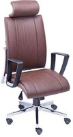 Mavi Leatherette Office Arm Chair(Brown) (Mavi)  Buy Online
