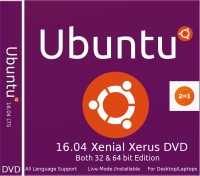 ubuntu 16.04 Xenial Xerus DVD 32 bit & 64 bit