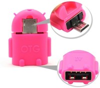View Aeoss Micro Usb to USB OTG adapter Micro Usb to USB OTG adapter USB Cable(White, Pink, Yellow, Green, Blue) Laptop Accessories Price Online(Aeoss)