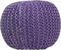 View New Fabric Art Fabric Pouf(Finish Color - Purple) Price Online(New Fabric Art)