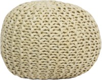 View New Fabric Art Fabric Pouf(Finish Color - Beige) Price Online(New Fabric Art)