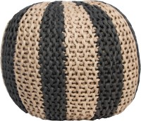 View New Fabric Art Fabric Pouf(Finish Color - Peach, Grey) Price Online(New Fabric Art)
