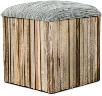 View InLiving Solid Wood Pouf(Finish Color - Natural) Furniture (InLiving)