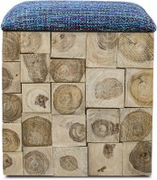 InLiving Solid Wood Pouf(Finish Color - Natural)   Furniture  (InLiving)